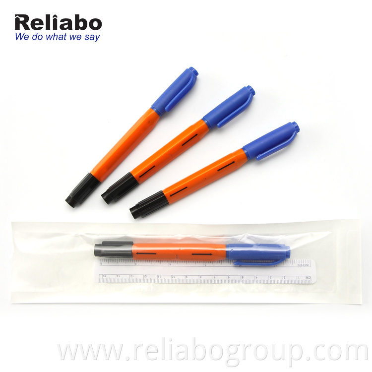 Reliabo Hight Quality Custom Logo Surgical Skin Marker Pen With Scale